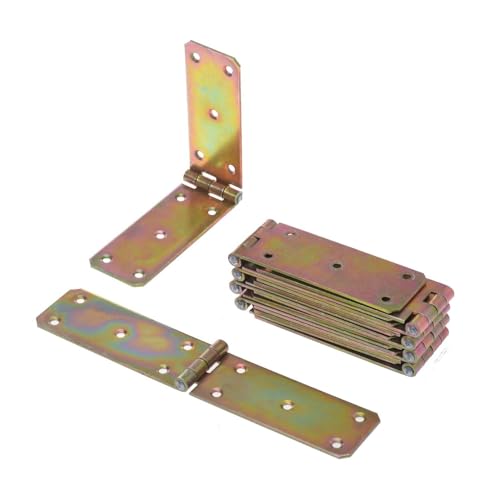 Aqbau® Set 10 Stück Kistenband Kistenbänder Tischband Tischbänder Gerollte Scharniere (45 x 200mm) von Aqbau