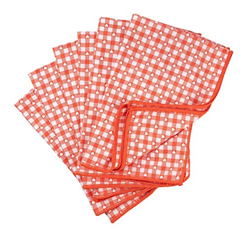 Aqua Clean Kristall Sonnenschein Mikrofaser Geschirrtücher Vintage-Design Herzen 6 Stück von Aqua Clean