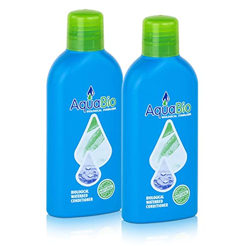 2x Aqua Bio Superkonzentrat natürlicher Wasserbett Conditioner - Wasserbettkonditionierer ohne Chemie gegen Umkippen, Luft und Gerüche im Wasserbett von AquaBio