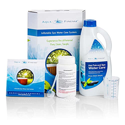 Aquafinesse Wasserpflege für Aufblasbare Whirlpools Spa Wasserpflegeset. Pool Wasserpflege Moderne, umweltfreundliche Wasserpflegesystem mit der einfachen Anwendung von Aquafinesse