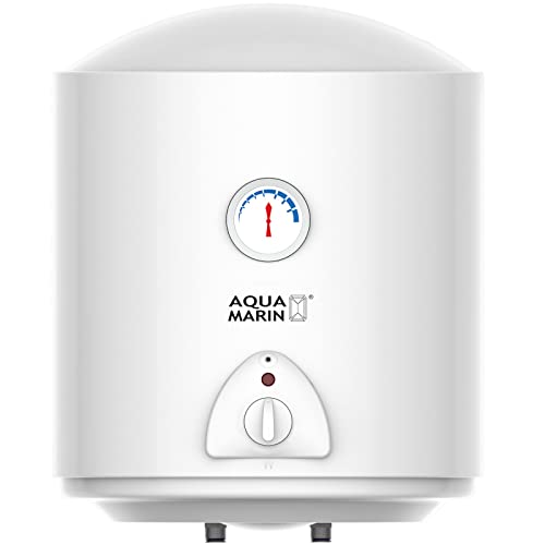 Aquamarin® Elektro Warmwasserspeicher - 30L, 1500W Heizleistung und Thermometer, Maximale Temperatur: 75° C - Boiler, Wasserboiler, Warmwasserboiler von Aquamarin