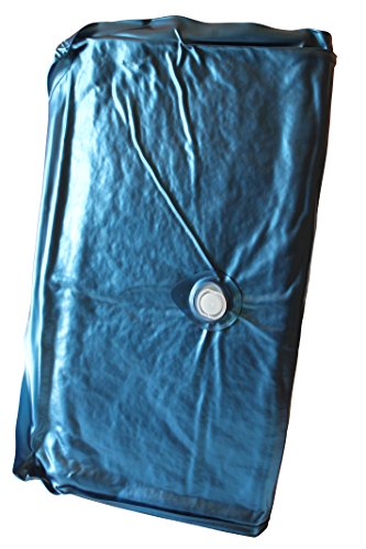 Premium Wasserbettmatratze Duo 200x220 cm eine Wasserkern Seite in blau MESAMOLL2 Vinyl (Beruhigung 99 Prozent, 200 x 220 cm) von Aquapur-Wasserbetten