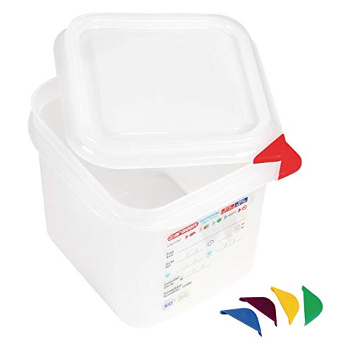 Araven Food Containers with Lids - GN 1/6 2.6Ltr (Box 4) von Araven