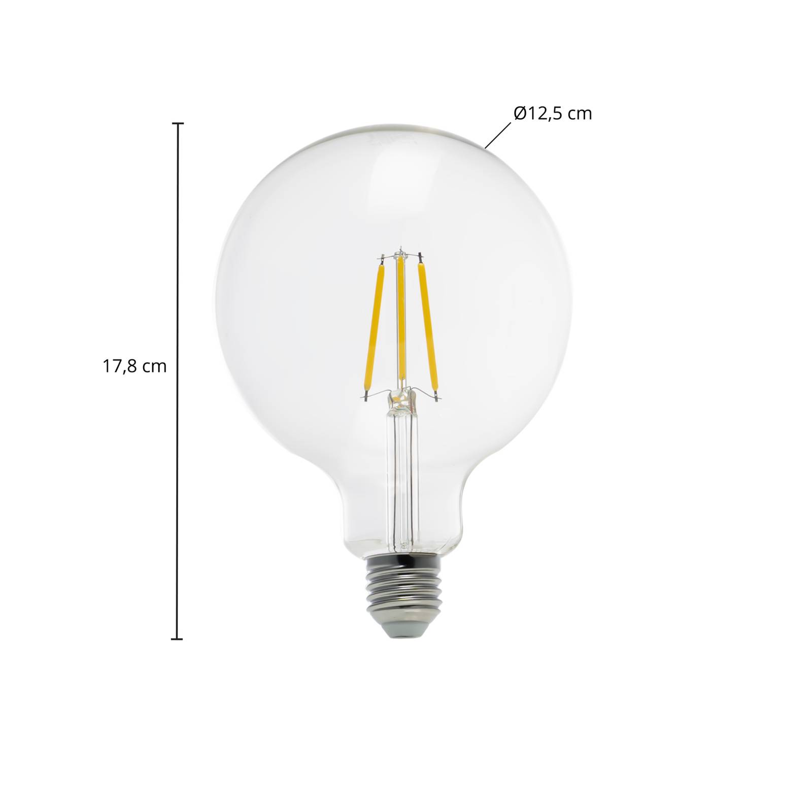 Arcchio LED-Globelampe G125 E27 3,8W 2700K 806lm von Arcchio