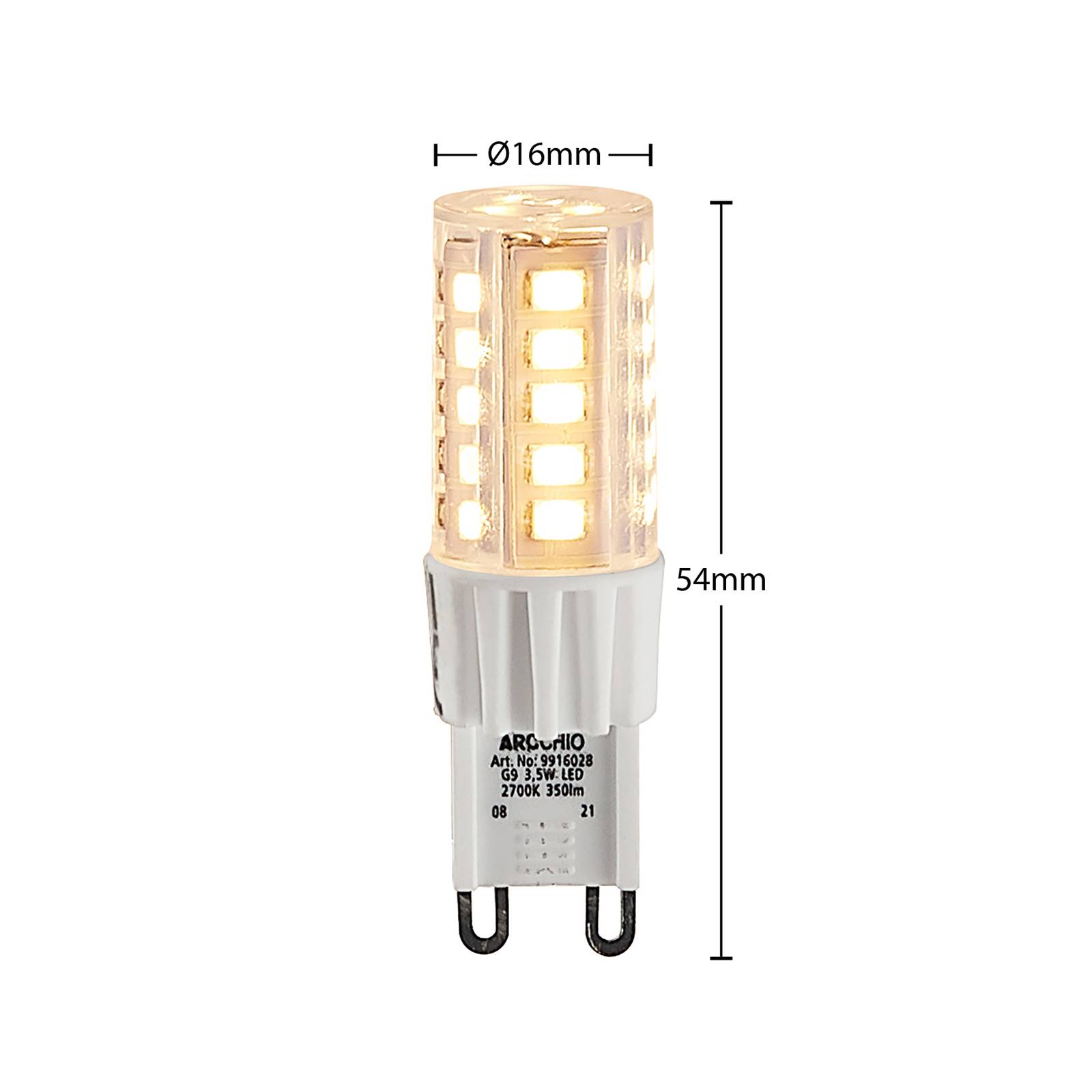 Arcchio LED-Stiftsockellampe G9 3,5W 827 2er-Set von Arcchio