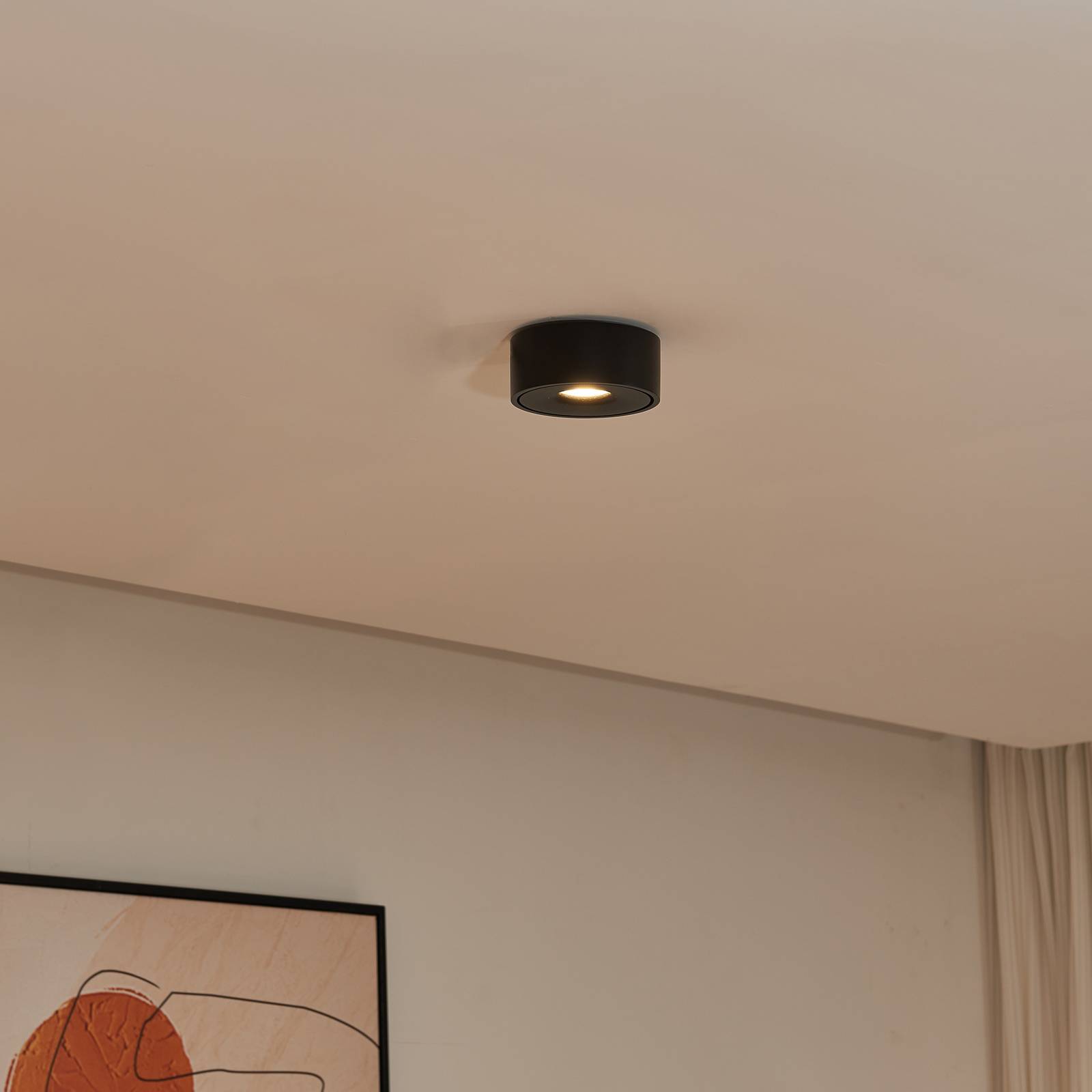 Arcchio Rotari LED-Deckenlampe, schwarz von Arcchio