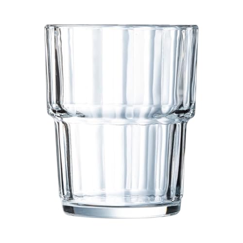 Arcoroc ARC 60024 Norvege Trinkglas, Wasserglas, Saftglas, 200ml, Glas, transparent, 6 Stück von Arcoroc