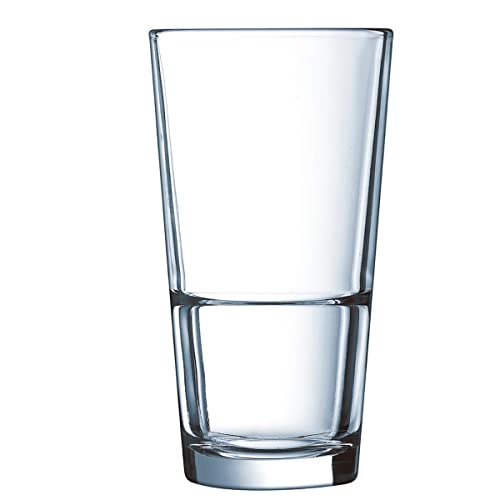 Arcoroc ARC H7764 Stack Up Longdrinkglas, 290ml, Glas, transparent, 6 Stück von Arcoroc