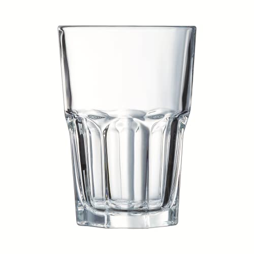 Arcoroc - Kollektion Granity - 6 hohe Gläser 35 cl aus gehärtetem Glas, stapelbar - Modernes Design, ideal für Cocktails - Verstärkte Verpackung von Arcoroc