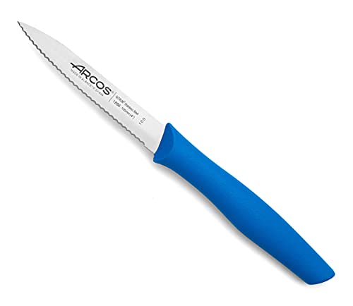 Arcos Serie Nova - Schälmesser - Klinge Nitrum Edelstahl 100 mm - HandGriff Polypropylen Farbe Blau von Arcos