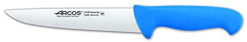 Arcos 294823 Serie 2900 - Metzgermesser Steakmesser - Klinge Nitrum Edelstahl 200 mm - HandGriff Polypropylen Farbe Blau von Arcos