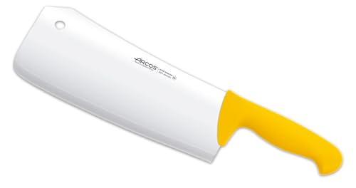 Arcos Serie 2900 - Hackmesser Metzgermesser - Klinge Nitrum Edelstahl 240 mm - HandGriff Polypropylen Farbe Gelb von Arcos