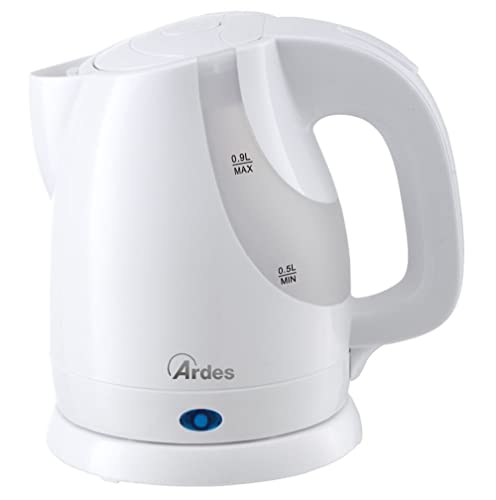 ARDES | AR1K36 Kabelloser elektrischer Wasserkocher 0,9 Liter Fassungsvermögen mit automatischer Abschaltung und 360°-Drehsockel für Wasser, Kräutertee und Tee von Ardes
