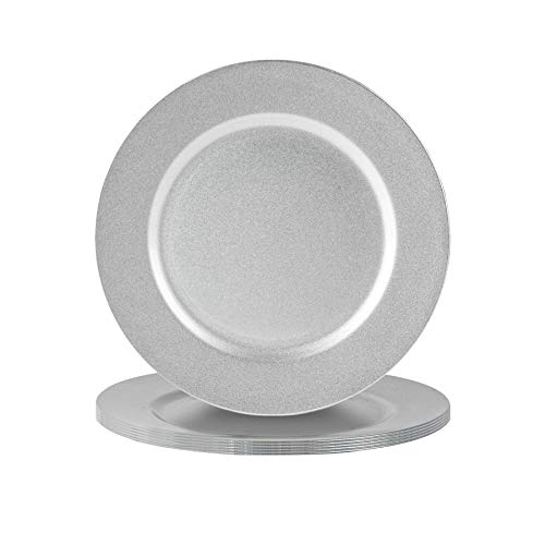 Argon Tableware Metallic Ladeplatten - 33cm - Silber - 6. Packung von Argon Tableware