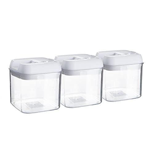Argon Tableware Flip Lock Plastic Food Lagerbehälter - 500ml - Packung Von 6 - Weiß von Argon Tableware