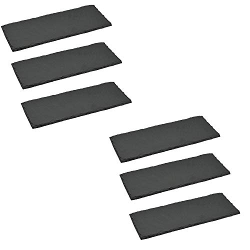 Argon Tableware Rechteck Slate Dinner Teller - 29 X 12cm - Pack Von 6 von Argon Tableware