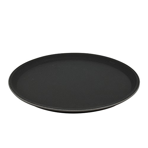 Serviertablett - rutschfest - Schwarz - 28 cm von Argon Tableware