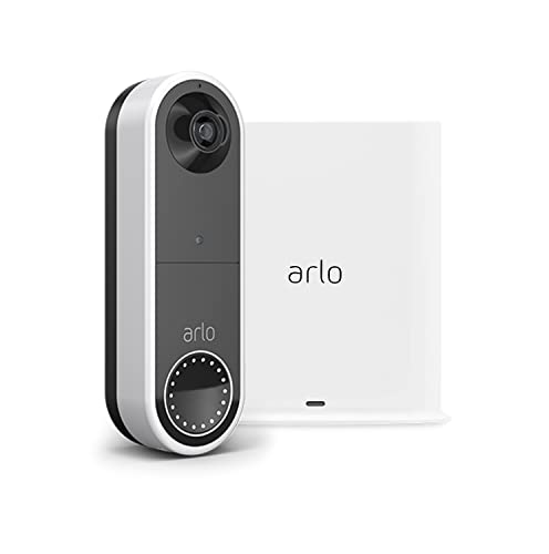 Arlo Essential kabellose Video Doorbell Überwachungskamera und SmartHub Bundle - weiß von ARLDE