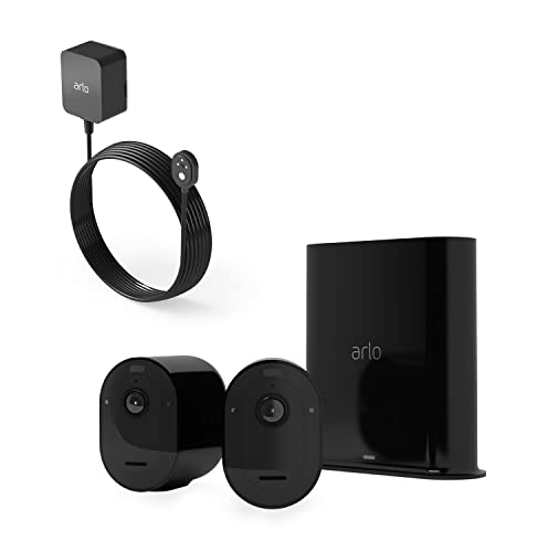 Arlo Pro3 Smart Home Überwachungskamera 2er Set und Außenladekabel Bundle - schwarz von ARLDE