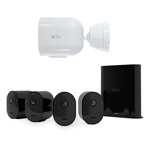 Arlo Pro3 Smart Home Überwachungskamera 4er Set und Halterung Bundle - schwarz von ARLDE