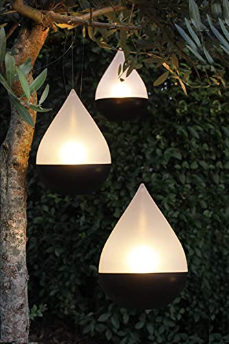Arnusa Solarleuchte Solarlampe Tropfen 3er Set LED Gartenlampe zum hängen oder Stellen Solar Tischleuchte Hängeleuchte warm-weiß von Arnusa
