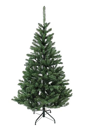Künstlicher Weihnachtsbaum PVC mit Metallständer Tannenbaum Gute Qualität Klappsystem Christbaum Kunstbaum (150 cm) von Arnusa