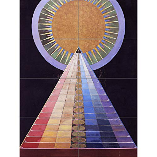 Hilma Af Klint Group X No 1 Altarpiece Abstract XL Giant Panel Poster (8 Sections) Gruppe Abstrakt von Artery8
