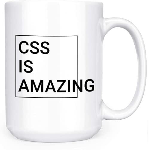 CSS is Amazing Kaffeetasse, doppelseitig, 425 ml von Artisan Owl