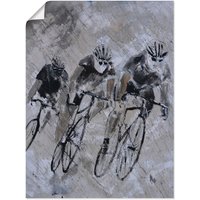 Artland Wandbild "Fahrrad fahren im Regen", Fahrräder, (1 St.) von Artland