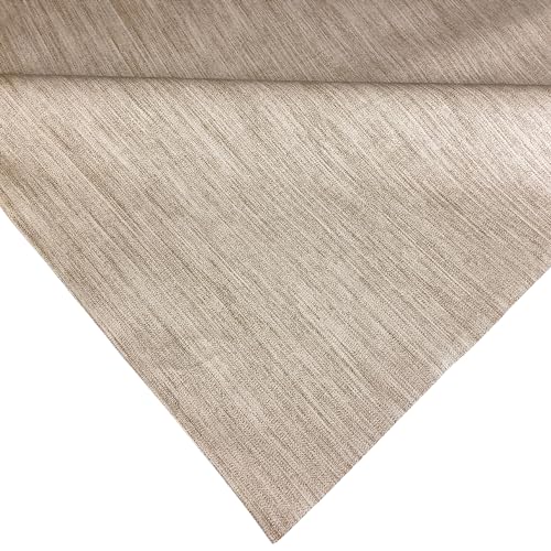 Artwelt Wachstuch Tischdecke Unifarben Gemustert Abwaschbar Wachstuchtischdecke Knitterfrei Tischtuch Folio Ideal für Küche Esszimmer Garten Outdoor Partys Besondere Anlässe (160X140cm, Beige) von Artwelt