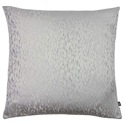 Ashley Wilde Andesit Polyester gefülltes Kissen, Platin/Silber, 50 x 50cm von Ashley Wilde