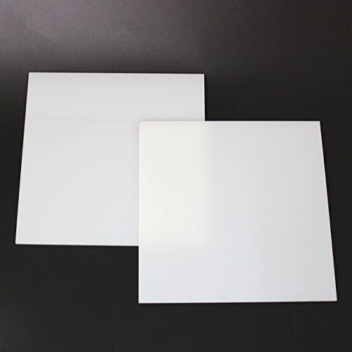 AtHaus® Acrylglas OPAL Weiß Scheibe 2 mm Materialstärke und Größe Wählbar Premium Milchglas Plexiglas 400 x 300 mm von AtHaus