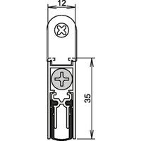 Athmer Türdichtung Doppeldicht M-12/35 1-392 Ausl.1-s.L.833mm Aluminium silberf. von Athmer