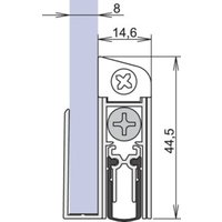 Athmer Türdichtung Schall-Ex® GS-8 Nr. 1-407 Ausl.1-s.L.958mm Aluminium silberf. von Athmer