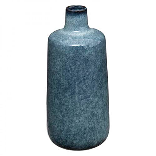 Vase aus Keramik, Höhe 24,5 cm, Motiv Flower Factory – Schwarz oder zufällige Flöte je nach Verfügbarkeit von H confort xl