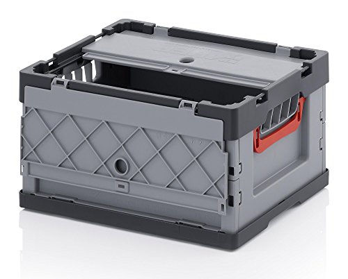Auer Faltbox 40 x 30 x 22 mit Deckel kleine Lagerbox Vorratsbox für Camping Garage Keller 40x30x22 von Auer Packaging