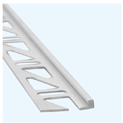 Fliesenprofil/Fliesenabschlussprofil/Trennschiene für Fliesenabschlüsse, Aluminium, Höhe: 6 mm von Auer