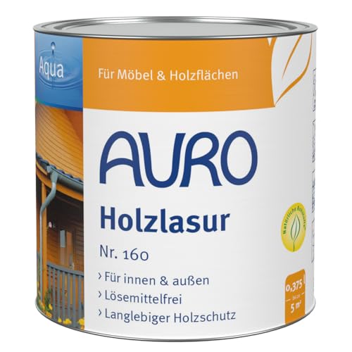 AURO Holzlasur, Aqua Nr. 160-99 Schwarz - 0,375L von Auro