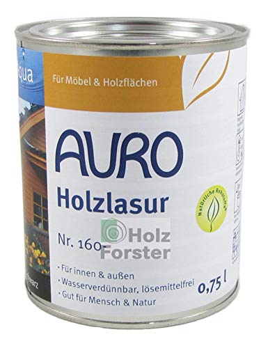 AURO Holzlasur Aqua Nr. 160-88 Hellbraun, 0,75 Liter von Auro