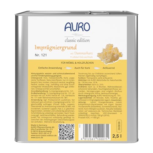 AURO Imprägniergrund - Nr. 121 - 2,5 Liter von Auro