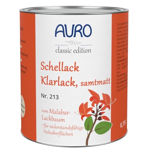 AURO Schellack-Klarlack samtmatt - Nr. 213 von Auro