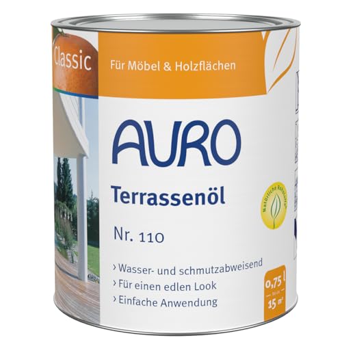 AURO Terrassenöl Classic Nr. 110-81 Teak, 0,75 Liter von Auro