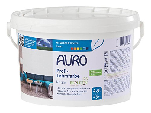 Auro Profi-Lehmfarbe Nr. 331 in 2,5 Liter von Auro