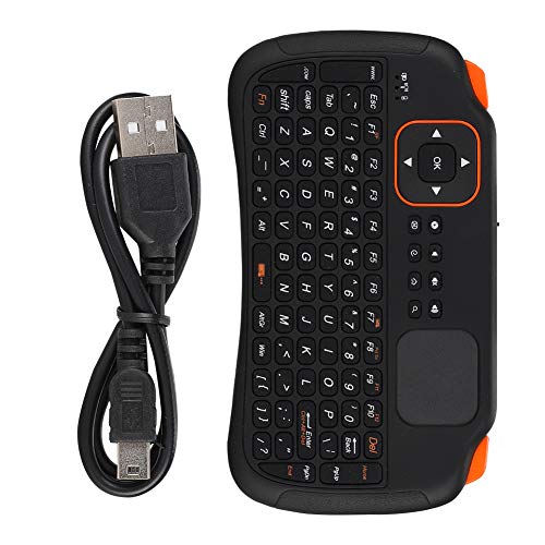 Ausla Drahtlose Tastatur mit Touchpad, 83-Tasten-Minitastatur, Kompatibel mit/TV Box, Xbox360, PS3, HTPC/IPTV von Ausla