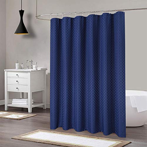 Auton Duschvorhang 180 x 180 cm, wasserdicht, waschbar, Badvorhang, Polyester, Badvorhänge für Badezimmer, Navy Blau von Auton