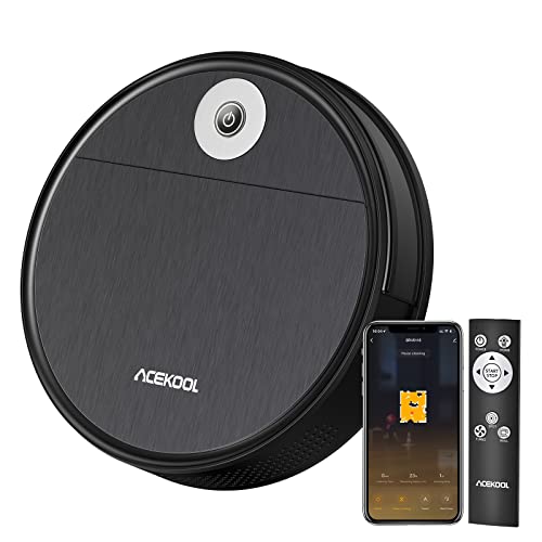 Robot Vacuum Cleaner, 2200 Pa Strong Suction Power Thin Quiet Automatic Robot Vacuum Cleaner Self-Charging App/Remote Control 120 min Running Time von Auton