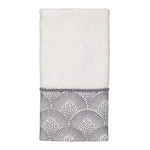 Avanti Linens - Fingerspitzen-Handtuch, weiches und saugfähiges Baumwollhandtuch, weiß (Deco Shell Collection) von Avanti Linens