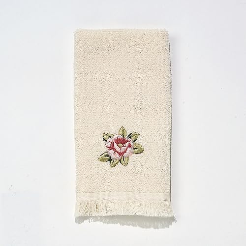 Avanti Linens Rosefan Fingerspitzen-Handtuch, Elfenbeinfarben von Avanti Linens