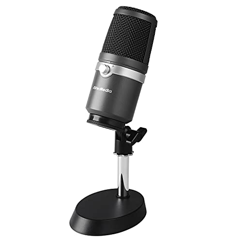 AVerMedia USB Mikrofon AM310 - Hochwertiges Aufnahmemikrofon, Nierencharakteristik, Plug und Play USB Mikrofon, andere, Norme von AverMedia