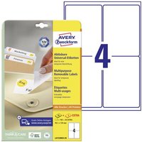 Avery-Zweckform L4733REV-25 Universal-Etiketten 99.1 x 139mm Papier Weiß 120 St. Wiederablösbar Ti von Avery-Zweckform